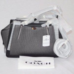 COACH Dreamer Series Satchel GM/Metallic Graphite